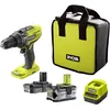 Image de RYOBI - Perceuse-visseuse à percussion - 18V ONE+ - R18PD3-242S - Perçage maçonnerie, bois, métal, vissage, éclairage LED - 2 batteries (4,0 Ah + 2,0 Ah)