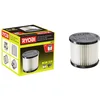Image de RYOBI - Filtre HEPA H12 pour Aspirateur Atelier RYOBI - Haute Filtration 99,5% - Lavable & Réutilisable - Compatible R18PV - Protection Moteur Optimale