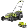 Image de RYOBI - Tondeuse 18V 37cm - 1 Batteries Lithium+ 18V 4,0 Ah et 1 Chargeur Rapide 2,0 A - RY18LM37A-140