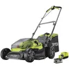 Image de RYOBI - Tondeuse Brushless sans Fil 18V One+ RY18LMX37A-150   Largeur Ø37cm, 1 Batterie 5.0Ah + Chargeur, Mulching ou Ramasse, Bac Semi-Rigide 45L, Réglage Centralisé, Idéale 300-500m²