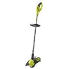 Image de RYOBI - Coupe-Bordures sans Fil 18V One+ RY18LT33A-0   Largeur 33cm, Fonction Dresse-Bordures avec Commande au Pied, Légèreté et Performance pour Finitions Nettes