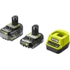 Image de 1 Batterie Lithium+ 18V - 4,0 Ah, 1 Batterie compacte Lithium+ 18V 2,0 Ah et 1 Chargeur 2,0 A