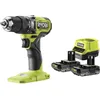 Image de RYOBI - Perceuse-visseuse à percussion Brushless 18V ONE+ Compacte livrée avec 2 batteries 2Ah et chargeur rapide - RPD18BL-2C20S