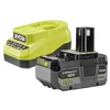Image de RYOBI - Pack Batterie 18V One+   RC18120A-140XG   Batterie 4.0Ah Haute Capacité + Chargeur Rapide   Longue Autonomie pour Projets de Bricolage et Outils Gourmands