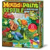 Image de 4M Mold & Paint Reptile & Amphibian Kit de loisirs créatifs pour créer et peindre 6 aimants de réfrigérateur ou badges pour garçons et filles âgés de 5 à 12 ans