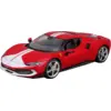 Image de Bburago - Voiture de Collection Ferrari 1/18 - Modèle 296 GTB Rouge et Blanc - Réplique Détaillée de Voiture de Course