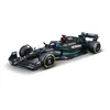 Image de Bburago Build-It-Yourself Die-Cast Formula 1 F1 Model Kit - MB W14 - Russell- 1:24 Scale - Exceptionally Detailed Collectable Replica Race Car