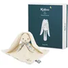Image de KALOO - Lapinoo - Doudou Lapin - Peluche Bébé - Couleur Crème - Carré 30 x 30 cm - Bi-Matières Coton et Velours Côtelé Très Doux - Boîte Cadeau - Dès la Naissance, K972206