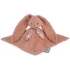 Image de KALOO - Lapinoo - Doudou Lapin - Peluche Bébé - Couleur Terracotta - Carré 30 x 30 cm - Bi-Matières Coton et Velours Côtelé Très Doux - Boîte Cadeau - Dès la Naissance, K972208