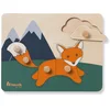 Image de Hauck Puzzle N Sort Puzzle Bebe, Jouet Bébé 1 an, Puzzle Encastrement Bois FSC, Formes Animaux, Stimulation Motricité Fine et Coordination  il-Main, Renard