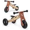 Image de Hauck First Ride Eco 2in1 en Bois, Tricycle et Draisienne Evolutive dès 1 an à 20 kg, Roues 7,5", Selle Réglable, Poignée de Transport, Motif Renard