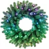 Image de Twinkly Regal Wreath Pré-illuminée, Guirlande de Noël Artificielle Mappable avec 50 LED RGB, Diamètre 60cm, Compatible avec Alexa et Google Home, Décoration de Noël Contrôlée par App