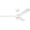 Image de 78337 Ventilateur de plafond d'intérieur à trois pales Industrial de 122 cm, finition en blanc