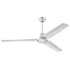 Image de 72501 Ventilateur de plafond d'intérieur à trois pales Industrial de 142 cm, finition en argenté