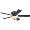 Image de 72154 Ventilateur de plafond d'intérieur à cinq pales et une lampe Everett de 132 cm, finition expresso avec assiette en verre scavo