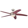 Image de 72564 Ventilateur de plafond d'intérieur à cinq pales et une lampe Bendan de 132 cm, finition en étain foncé
