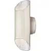 Image de 63489 Luminaire mural d'extérieur, lampe en plongée et contreplongée à LED à intensité variable, finition nickel brossé