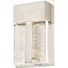 Image de Westinghouse Lighting 6349040 63490 Luminaire mural d'extérieur à LED à intensité variable à une lampe, finition nickel brossé avec verre bullé, 11 W