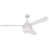 Image de 72207 Ventilateur de plafond d’intérieur Graham de 132 cm , kit d éclairage LED à variateur avec abat-jour cage et verre opale dépoli, télécommande incluse ,, blanc