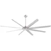 Image de Ventilateur de Plafond d'Intérieur Westinghouse Lighting Widespan de 254 cm en Nickel Brossé avec Télécommande et Moteur CC