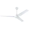 Image de Westinghouse Lighting 7316740 Ventilateur de plafond d'intérieur Industrial traditionnel de 142 cm avec télécommande, finition en blanc mat et moteur CC