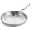 Image de KitchenAid MultiPly 3PLY Poêle à frire de 24 cm en Acier Inoxydable Sans PFAS, Triply, Multiclad, Induction, Va au four jusqu'à 220°C, Va au lave-vaisselle, Argent