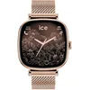 Image de ICE-WATCH - Ice Smart 2.0 Rose-Gold Milanese - Montre connectée carrée Rose-Gold pour Femme avec Bracelet en Acier Inoxydable - 025233 (1.70 Pouces)