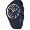 Image de ICE-WATCH - Ice Champagne Navy Blue - Montre Bleue pour Femme avec Bracelet en Silicone - 025256 (Small 37)