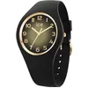Image de ICE-WATCH - Ice Champagne Black Gold Shades - Montre Noire pour Femme avec Bracelet en Silicone - 025258 (Small 37)