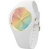 Image de ICE-WATCH - Ice Champagne White Rainbow - Montre Blanche pour Femme avec Bracelet en Silicone - 025350 (Medium)