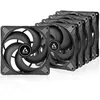 Image de ARCTIC P14 Max (5 Pièces) - Ventilateur PC, Ventilateur de boîtier 140 mm haute performance, Régulation PWM 400-2800 rpm, Optimisé pour la pression statique, Double roulement à billes - Noir