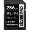 Image de Lexar SILVER PRO Carte SD 256Go, carte mémoire SD UHS-II, V60, U3, C10, Jusqu'à 280Mo/s en lecture, 160Mo/s en écriture, carte SDXC pour DSLR/caméra/photographe/vidéaste/passionné (LSDSIPR256G-BNNAA)