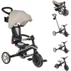 Image de Globber - Tricycle Explorer 4 en 1 - Tricycle Pliable et évolutif en draisienne pour Les Tout-Petits de 10 Mois à 5 Ans - Taupe