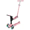 Image de Globber - GO UP Sporty Lights - Trottinette évolutive 3 Roues avec siège - Enfants dès 15 Mois - Rose Pastel