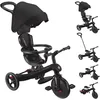 Image de Globber - Explorer 4 EN1 - Tricycle évolutif en draisienne, pour Les Enfants de 10 Mois à 5 Ans, Noir