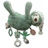 Image de LES DÉGLINGOS - Peluche D'ACTIVITES Chillos Le Paresseux - Vert - Jouet d'éveil pour bébé - Idée Cadeau - Dès la Naissance - 41cm, 30 cm