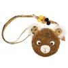 Image de LES DEGLINGOS - SAC A MAIN ENFANT AVEC BANDOULIERE SPECULOS LE TIGRE - CASSONADE - Tissu tout doux - Idée cadeau - 18cm