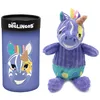 Image de LES DEGLINGOS - Peluche petit Simply + boîte cadeau - Kiprokos le zèbre - Dès la naissance - 22cm - violet