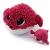 Image de PTIPOTOS by Les DEGLINGOS - GOBETOU Poisson Globe Maman/Bebe - Peluche 2 en 1 - Cadeau Naissance Anniversaire Noel - 30CM - Betterave