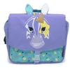 Image de LES DEGLINGOS - CARTABLE 32CM KIPROKOS LE ZEBRE - VIOLET - Scolaire - Idéal CP