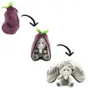 Image de Flipetz Peluche 2 en 1 - Elephant & Aubergine