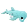 Image de Les PTIPOTOS by Les DEGLINGOS - Peluche Maman Bebe - Toute Douce - Cadeau Naissance - Clou Le Requin Marteau Maman & Bebe - 57CM - Bleu Aqua