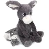 Image de Les PTIPOTOS by Les DEGLINGOS - Peluche Maman Bebe - Toute Douce - Cadeau Naissance - Poitou ANE Maman & Bebe Gris - 24CM