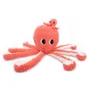 Image de Les PTIPOTOS by Les DEGLINGOS - Peluche Maman Bebe - Toute Douce - Cadeau Naissance - FILOU LA Pieuvre Maman & Bebe - 45CM - Corail