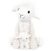 Image de Ptipotos Peluche Mouton Maman et son Bébé Blanc