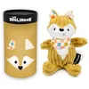 Image de Les DEGLINGOS - Peluche Renard Simply avec Boîte Cadeau, 22 cm, Jaune Moutarde, Dès la Naissance