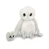 Image de Ptipotos Peluche Chouette Polaire Maman et son Bébé Blanc