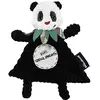 Image de LES DEGLINGOS - DOUDOU Baby Rototos le panda - Velours côtelé ultra doux - Idée cadeau - Dès la naissance - 28 cm - Noir&Blanc