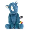 Image de LES DEGLINGOS - PTIPOTOS - GROBISOU le Rhinocéros - Peluche Toute Douce -Idéal Cadeau Naissance - 25cm - Bleu
