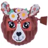 Image de Les Déglingos Porte-Monnaie Petite Fille Mélimélos la Biche Pochette Enfant Bébé Motif Fleurs, Rose , 1 Ensemble
